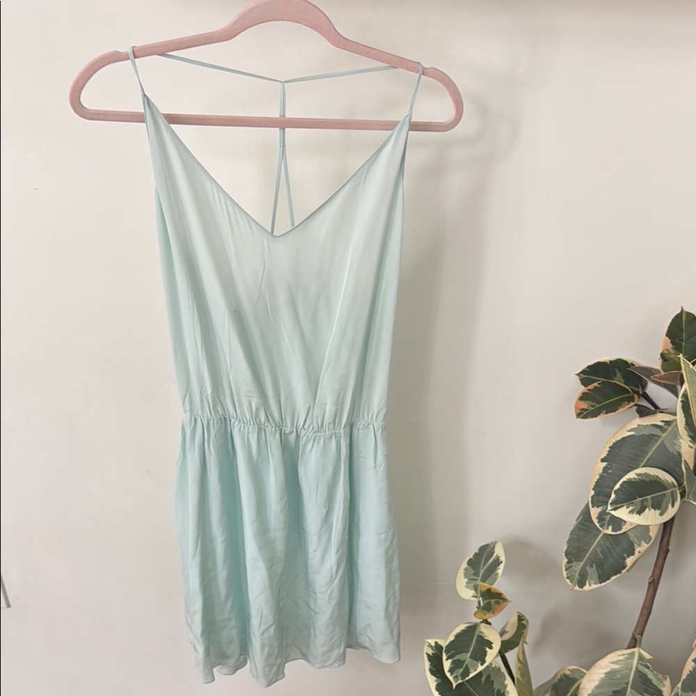 Light Blue Spaghetti Strap Dress